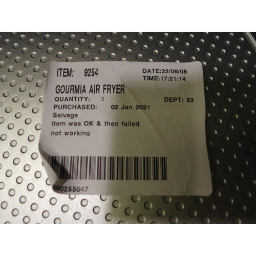 3293 - Gourmia Air Fryer, (258-128)   * This lot is subject to vat