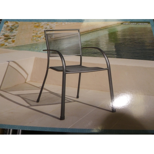 3303 - 2 Commercial Micro Mesh Stacking Chairs, (258-123,124)   * This lot is subject to vat