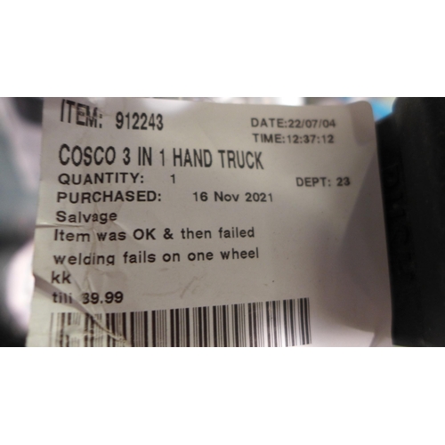 3308 - Cosco 3 In 1 Hand Truck  , (258-404)   * This lot is subject to vat