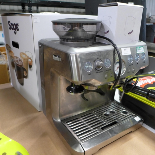 3321 - Sage Pump Coffee Machine, original RRP £449.99 + VAT, (258-96)   * This lot is subject to vat