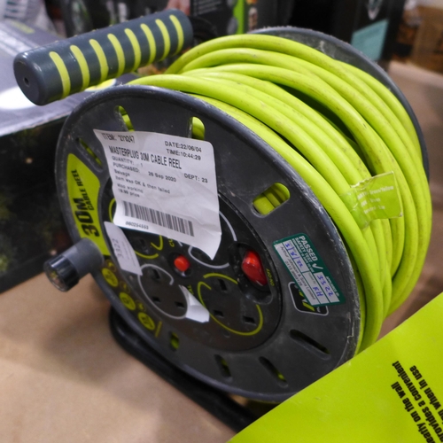 3322 - Masterplug 30m Cable Reel With Bracket, (258-101)   * This lot is subject to vat