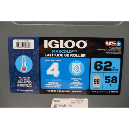 3333 - Igloo 62Qt wheeled Cooler , (258-441)   * This lot is subject to vat