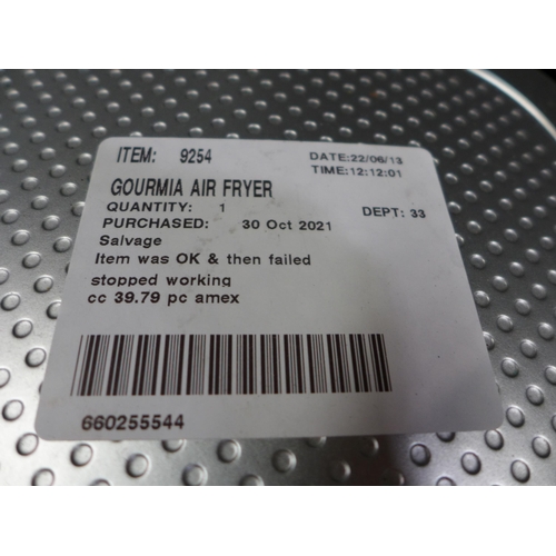 3355 - Gourmia Air Fryer, (258-98)   * This lot is subject to vat