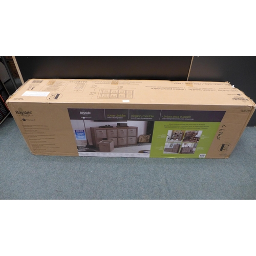 3357 - Onin Room Divider  with 8 storage bins    , (258-348)   * This lot is subject to vat