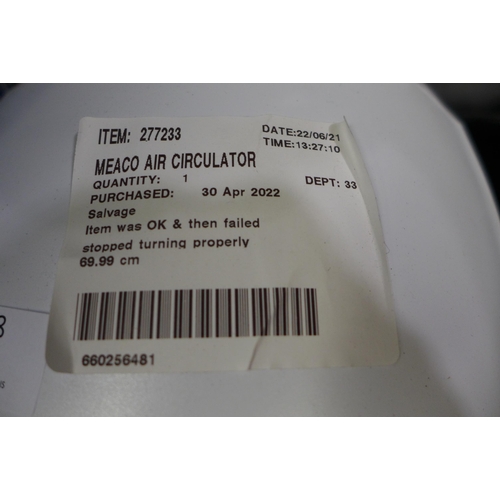 3358 - Meaco Air Circulator, (258-250)   * This lot is subject to vat