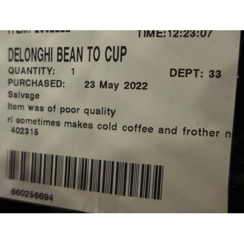 3361 - Delonghi Bean To Cup Magnifica Evo Coffee Machine (model no.:- ECAM250.33.TB), original RRP £299.99 ... 