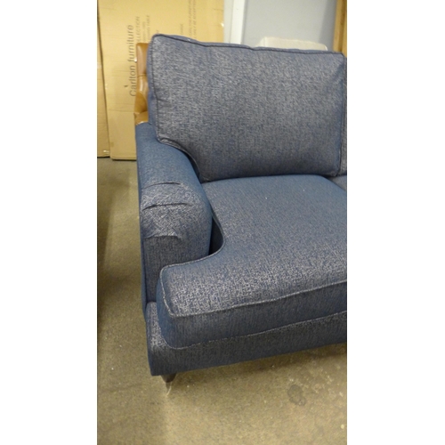 1485 - A Benwick-flex valdez navy upholstered two piece corner sofa