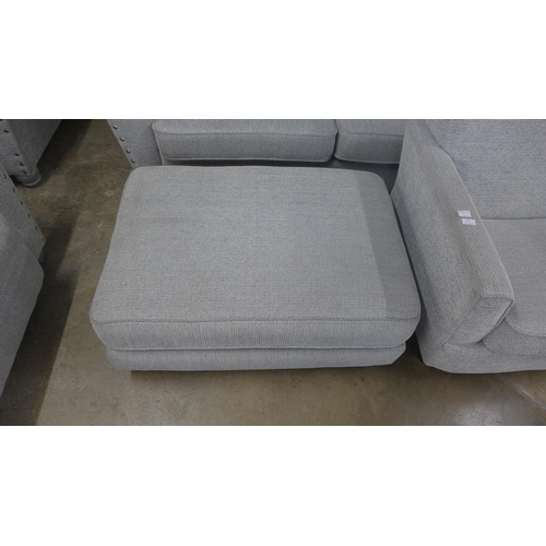 1486 - A Coco grey and silver fleck pair of three seater sofas, chair and footstool (handling marks)