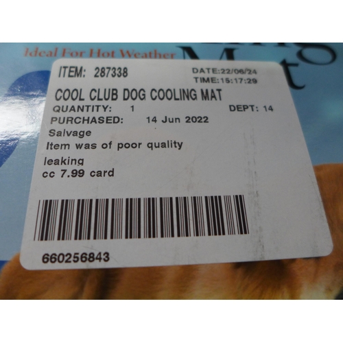 3419 - Cool Club Dog Cooling Mat (XL), (258-284)   * This lot is subject to vat