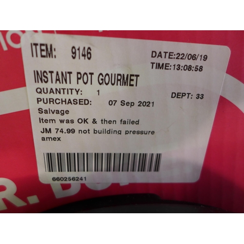 3428 - Gourmet Instant Pot, (258-215)   * This lot is subject to vat