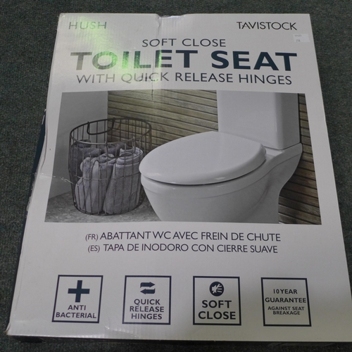 3459 - Hush Soft Close Toilet Seat, (258-66)   * This lot is subject to vat