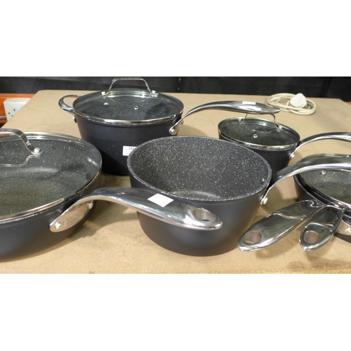 3461 - The Rock Cookware Matte Black Set, original RRP £108.99 + VAT  , (258-77)   * This lot is subject to... 