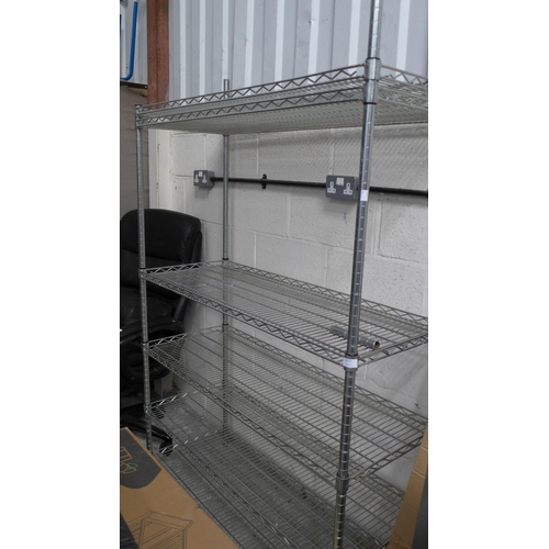 3474 - Trinity 6 Tier Metal Shelving Unit, (258-208)   * This lot is subject to vat