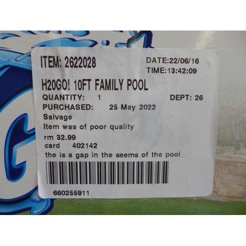 3075 - H20Go! 10ft Family Pool, (258-244)   * This lot is subject to vat