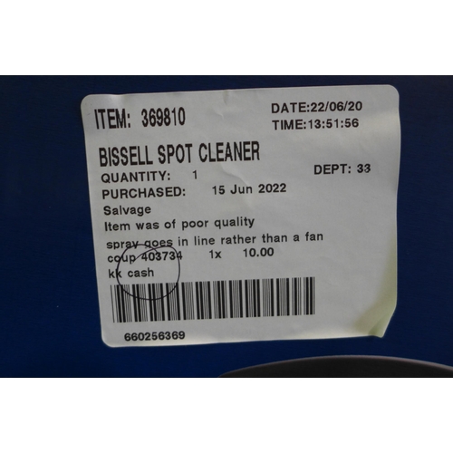 3081 - Bissell Spot Cleaner, (258-230)   * This lot is subject to vat