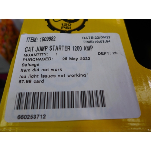 3082 - CAT 1200amp Jump Starter (model:- CJ1000DXT), (258-55)   * This lot is subject to vat