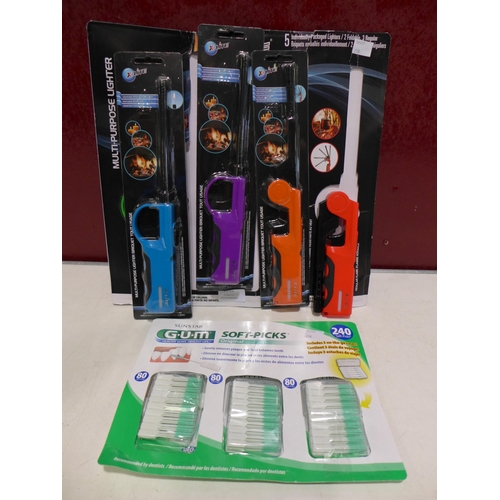 3095 - Pack of X-Lite Lighters and Gum Soft Picks (240CT), (258-134,155)   * This lot is subject to vat