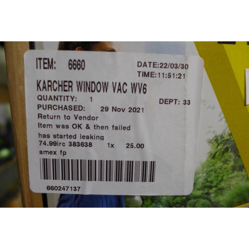 3108 - Karcher WV6 Plus N Window Vac, (258-415)   * This lot is subject to vat