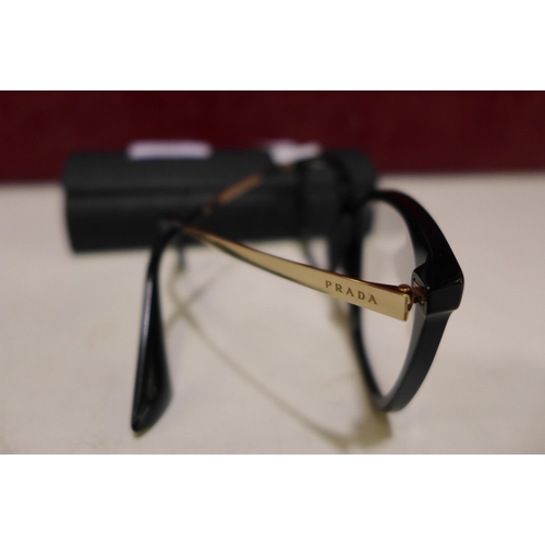 3122 - Prada Black Plastic Glasses (53x17) (VPR 11T 1AB-101), original RRP £134.83 + VAT, (258-248)   * Thi... 