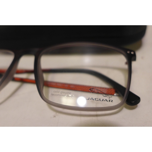 3126 - Jaguar Grey plastic framed glasses (36822 6500) (55X17) , (258-399)   * This lot is subject to vat