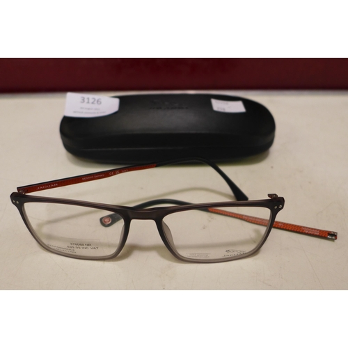 3126 - Jaguar Grey plastic framed glasses (36822 6500) (55X17) , (258-399)   * This lot is subject to vat