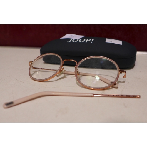 3127 - Joop Rose Gold Metal Glasses (83258-4592) and LK Bennett Black Plastic Glasses (LKB001) , (258-102,1... 