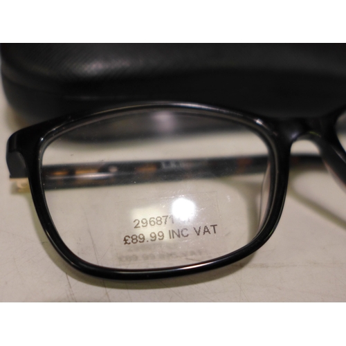 3128 - LK Bennett Black Plastic Glasses (LKB001), (258-102)   * This lot is subject to vat