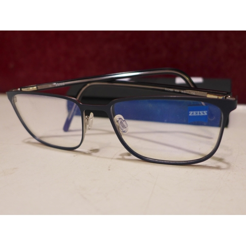 3129 - Zeiss Navy Metal Glasses (ZS22400 410), (258-110)   * This lot is subject to vat