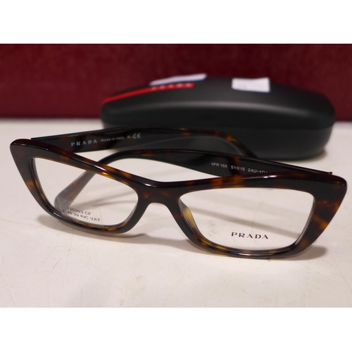 3130 - Prada Tortoiseshell Cat-Eye Plastic Glasses (VPR 15X), original RRP £134.83 + VAT, (258-321)   * Thi... 