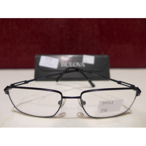 3132 - Bulova Twist Sala Titanium Navy Metal Glasses, (258-258)   * This lot is subject to vat