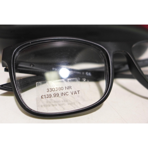 3140 - Prada Black Plastic Glasses (54x18) (VPS 08G DG0-101), original RRP £125.84 + VAT, (258-287)   * Thi... 