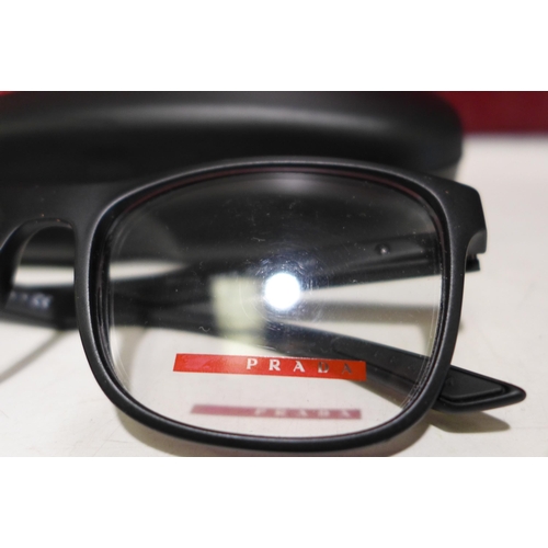 3140 - Prada Black Plastic Glasses (54x18) (VPS 08G DG0-101), original RRP £125.84 + VAT, (258-287)   * Thi... 