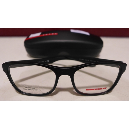 3140 - Prada Black Plastic Glasses (54x18) (VPS 08G DG0-101), original RRP £125.84 + VAT, (258-287)   * Thi... 