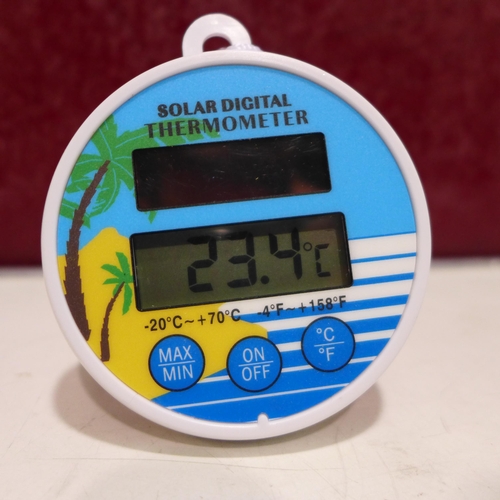 3198 - Two solar digital pool thermometers