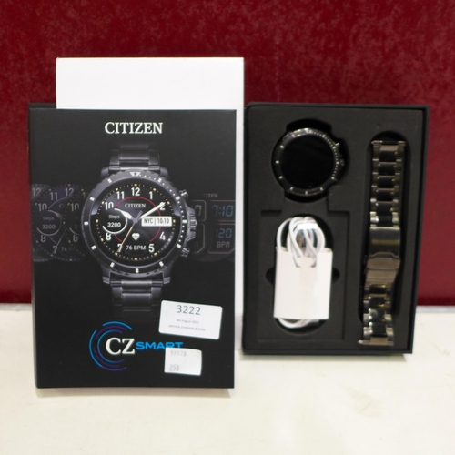 3222 - Gentleman's Citizen Smart Watch with Black Bracelet (model no.:- MX0007-59X), original RRP £249.99 +... 