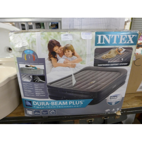 2080 - Intex Dora beam plus 2 double airbeds  (1.52m x 2.03m x 42cm)