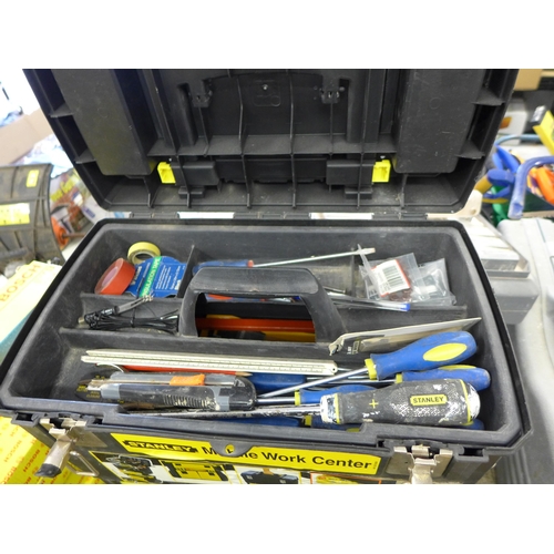 2095 - Stanley tool trolley with qty. of hand tools