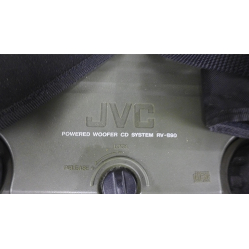 2220 - JVC powered woofer CD system RV-890