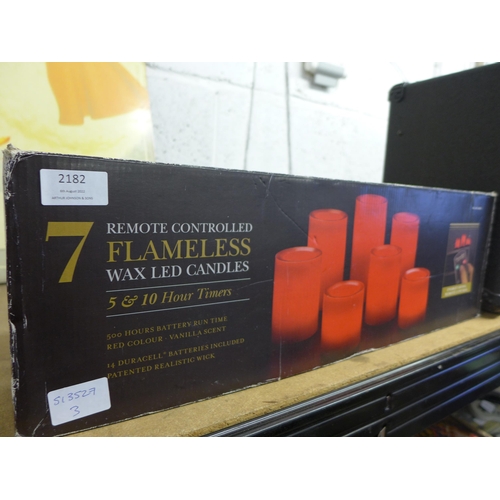 2182 - Flameless wax LED candles