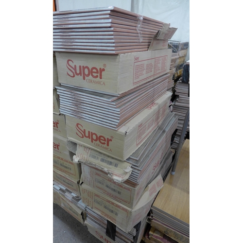 2339 - 7 Boxes and a quantity of loose Super Ceramica wood effect tiles, 1.5m² per box - 50cm x 25cm (12 in... 