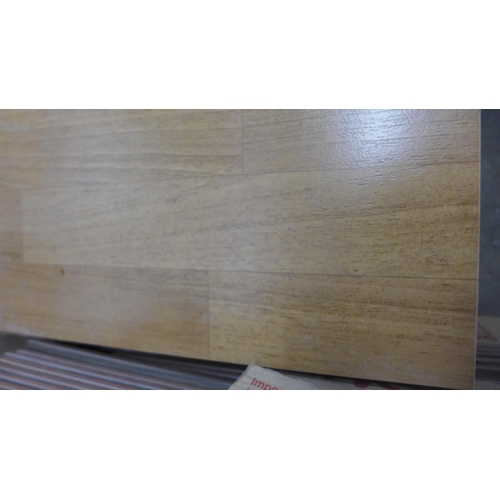 2344 - 3 Boxes and quantity of loose wood effect Butech floor tiles - 66cm x 38cm (5 in box)