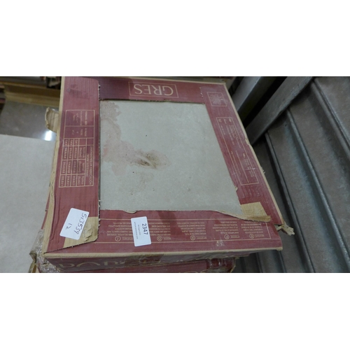 2347 - 7 boxes of Porcelanosa floor/wall tiles - 32cm x 32cm (8 in a box)