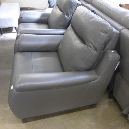 1303 - Barrett Leather Recliner With Power Headrest , Original RRP £624.99 + vat    ( 4125-34)    * This lo... 