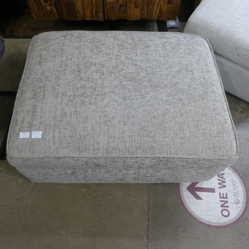 1538 - A grey textured weave footstool