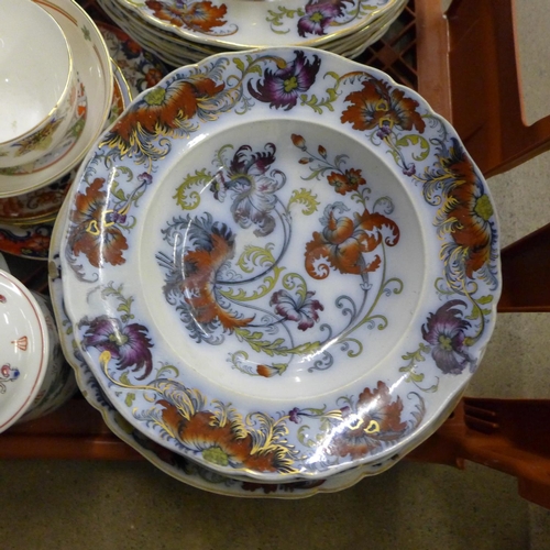 1045 - A collection of mixed china, mainly plates **PLEASE NOTE THIS LOT IS NOT ELIGIBLE FOR POSTING AND PA... 