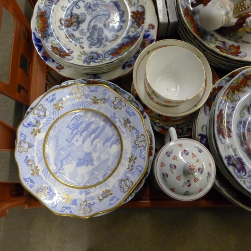 1045 - A collection of mixed china, mainly plates **PLEASE NOTE THIS LOT IS NOT ELIGIBLE FOR POSTING AND PA... 