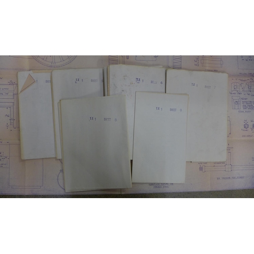 650 - A full set of builder's drawings for a 'Minnie' 1 inch scale traction engine by L C Mason