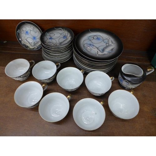 686 - A part Japanese tea set, one cup with chip to rim  **PLEASE NOTE THIS LOT IS NOT ELIGIBLE FOR POSTIN... 