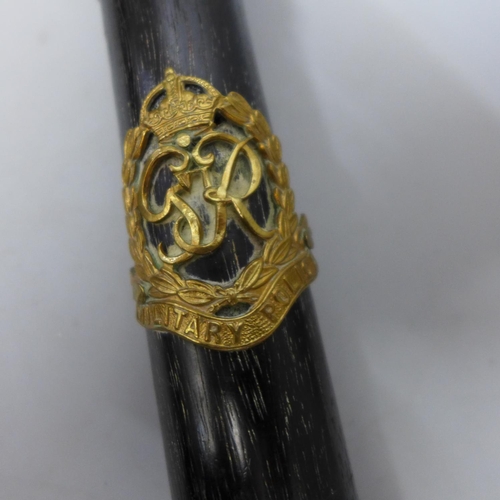 687 - Two truncheons; one Military Police, dated 1939, and one Hong Kong Police