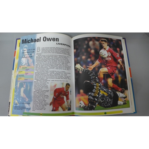 695 - Football; a copy of Superstars of the Premier League 1998-99 containing several signatures from form... 